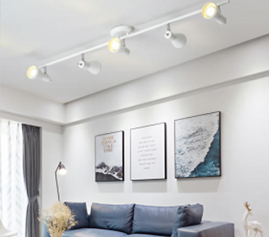 客廳背景墻壁畫(huà)照明